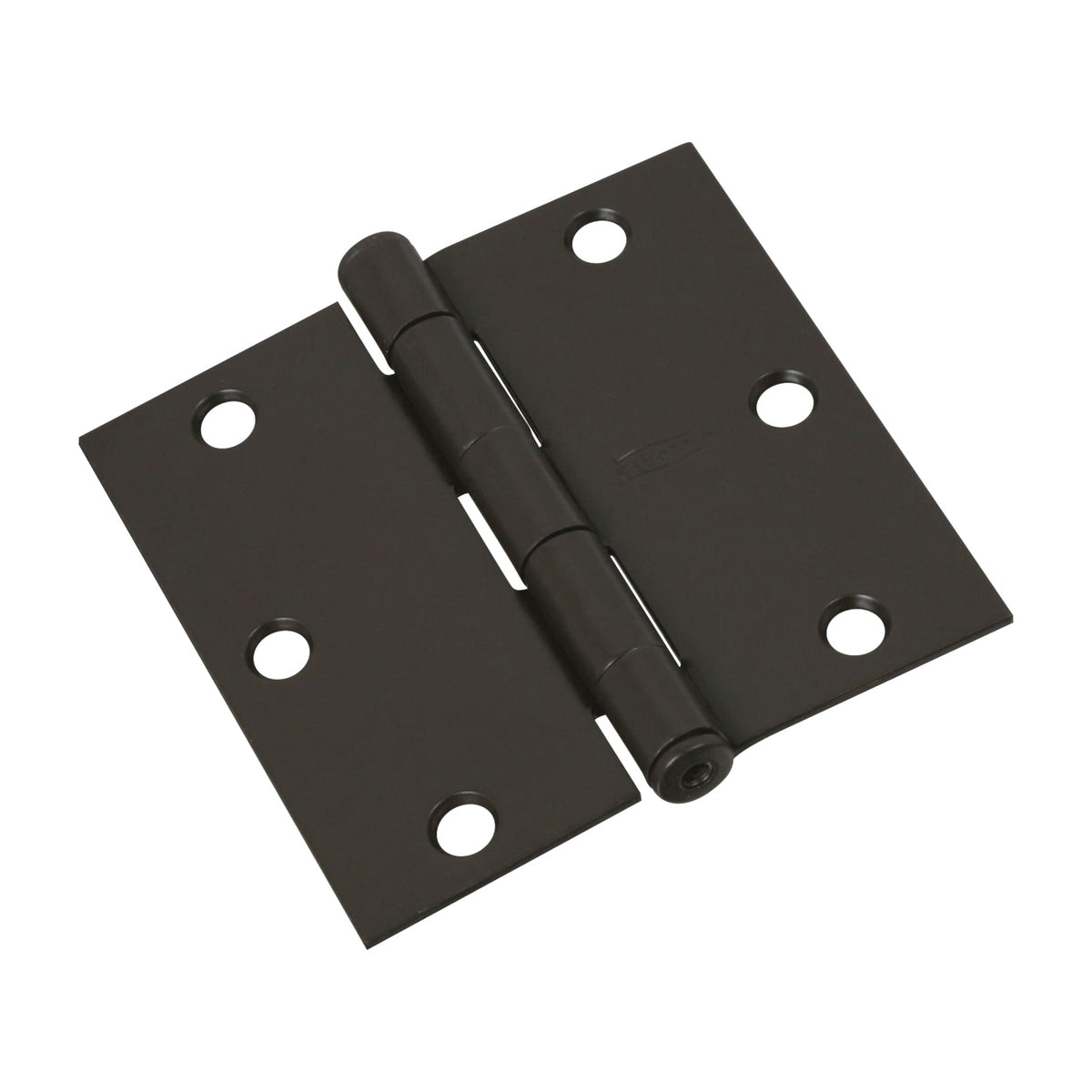 National Hardware N830-323 Square Corner Door Hinge, Cold Rolled Steel, Oil-Rubbed Bronze, Full-Mortise Mounting