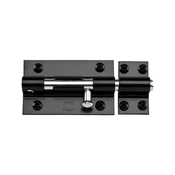 National Hardware N152-121 Barrel Bolt, 0.6 in Dia Bolt Head, 5 in L Bolt, Steel