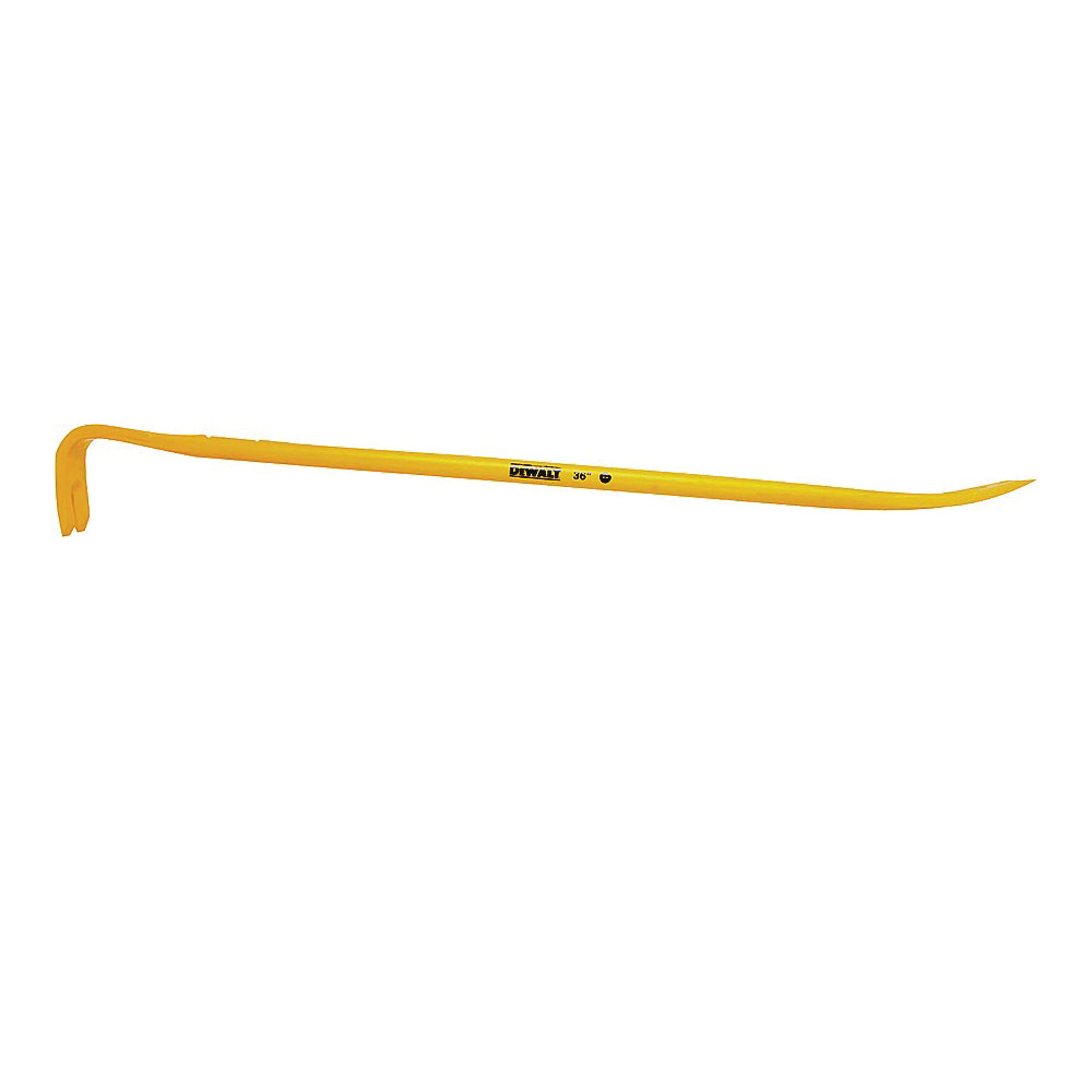 DeWALT DWHT55131 Wrecking Bar, 36 in L, Beveled Tip, Steel, Yellow