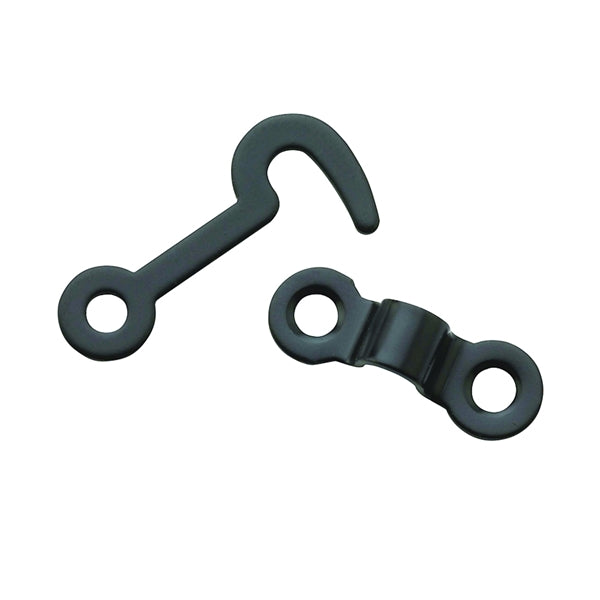 National Hardware V1841 Series N211-023 Hook and Staple, Steel, Oil-Rubbed Bronze, 5/32 in Dia Shackle