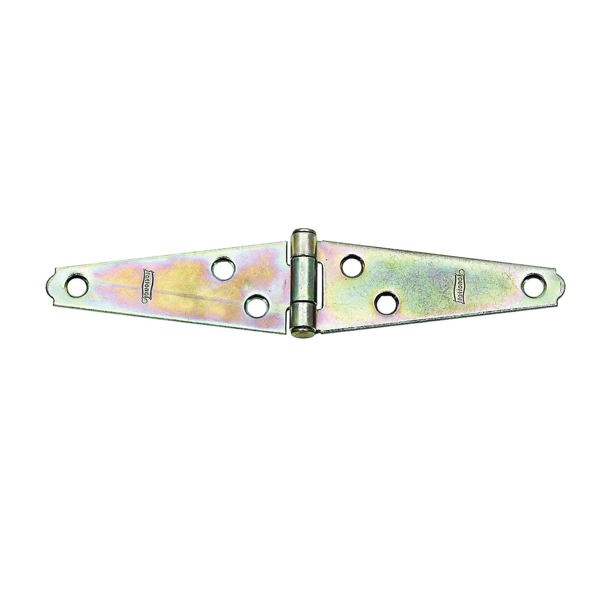 National Hardware N127-431 Strap Hinge, 1-3/16 in W Frame Leaf, 0.056 in Thick Leaf, Steel, Zinc, 18 lb