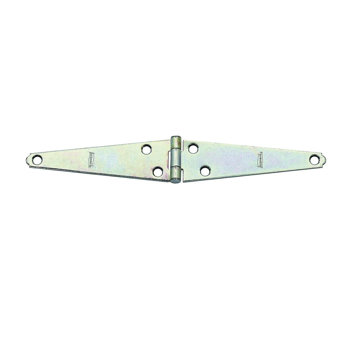 National Hardware N127-639 Strap Hinge, 1-5/8 in W Frame Leaf, 0.073 in Thick Leaf, Steel, Zinc