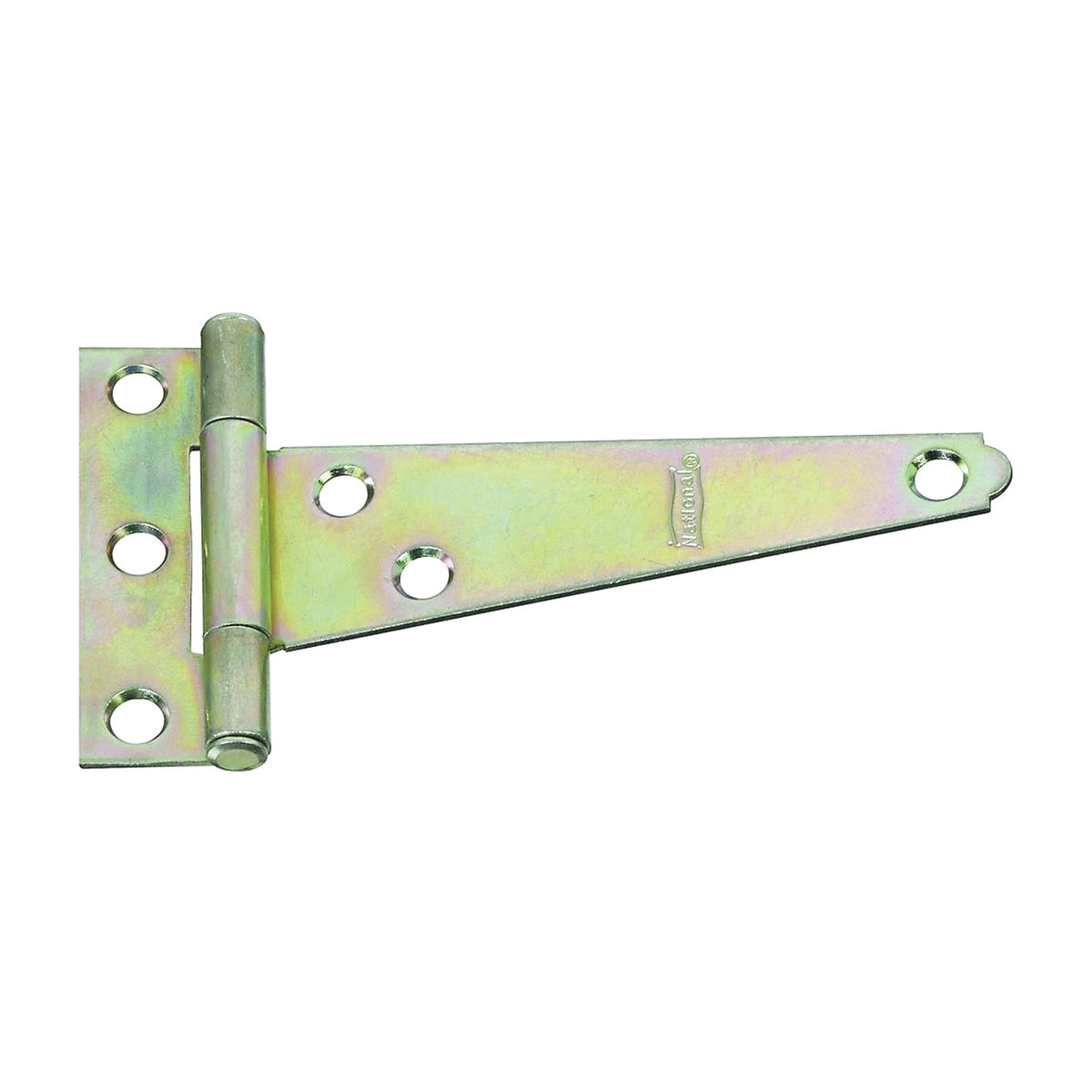 National Hardware N128-579 T-Hinge, 2.44 in W Frame Leaf, 3/4 in H Frame Leaf, Steel, Zinc, Tight Pin, 18 lb