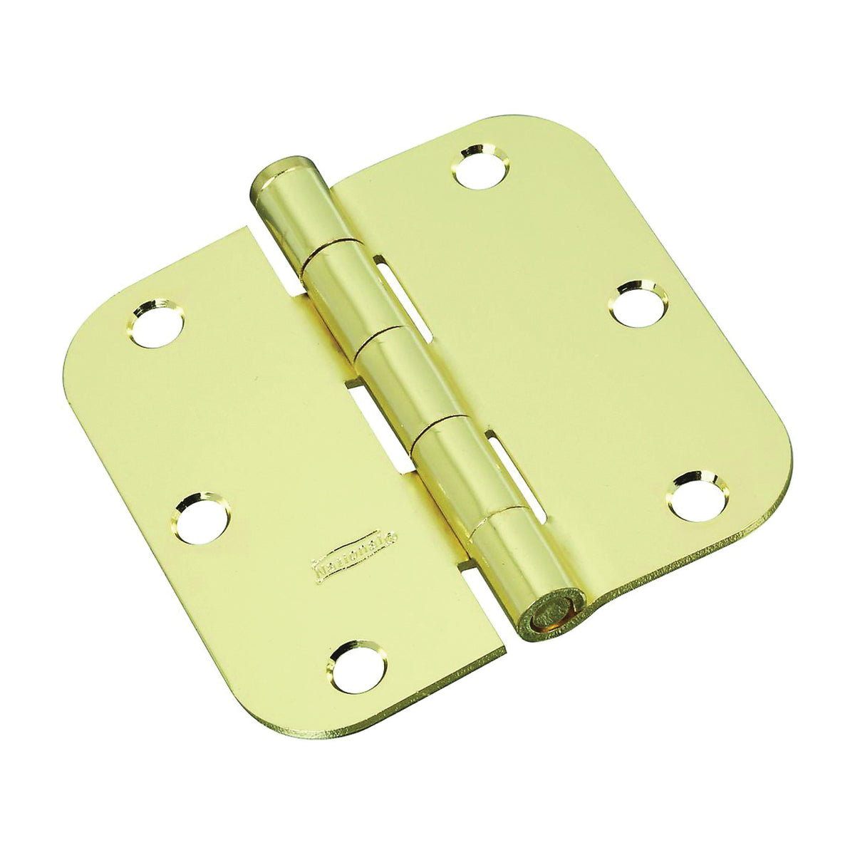 National Hardware N830-208 Door Hinge, Steel, Polished Brass, Full-Mortise Mounting