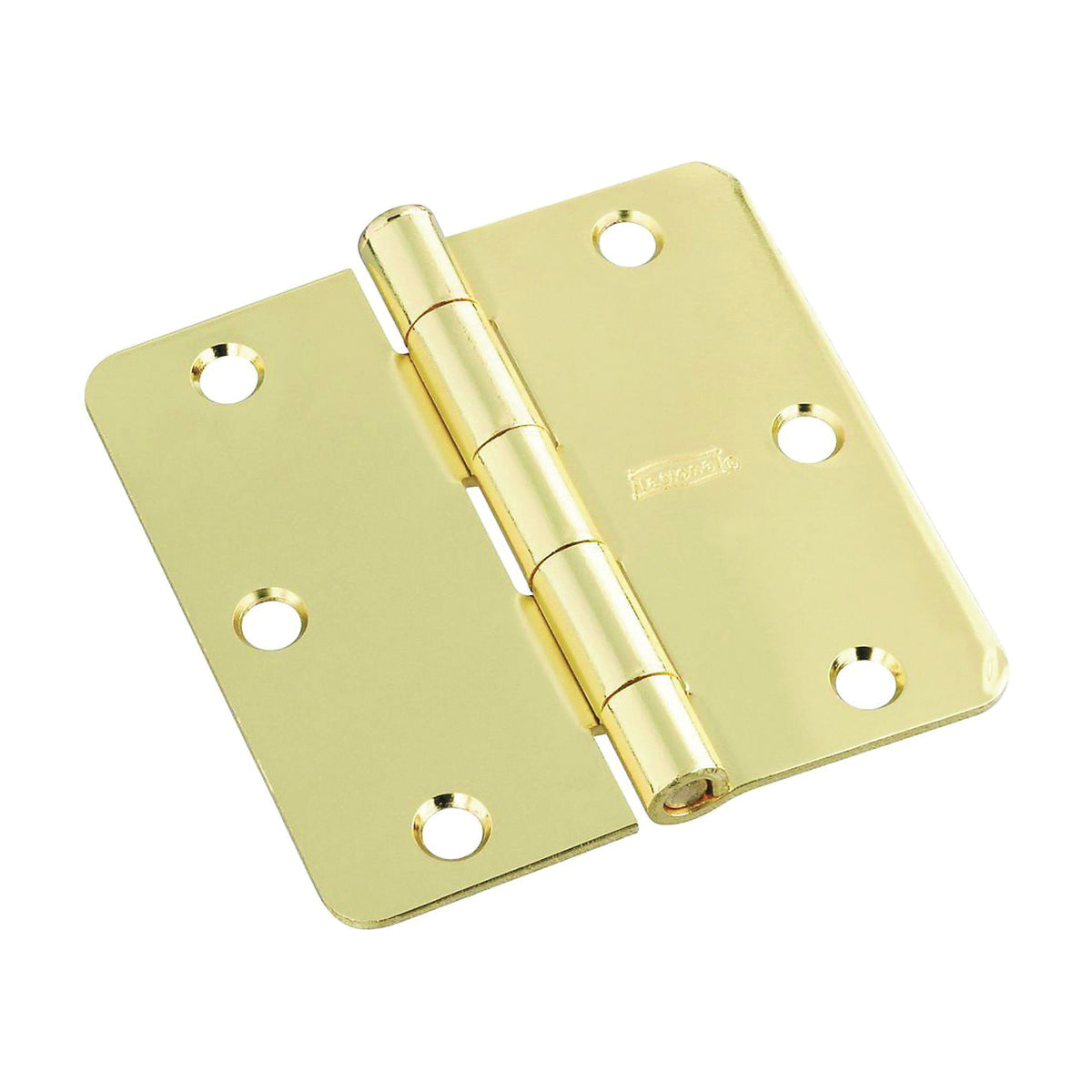 National Hardware N830-211 Door Hinge, Steel, Polished Brass, Full-Mortise Mounting