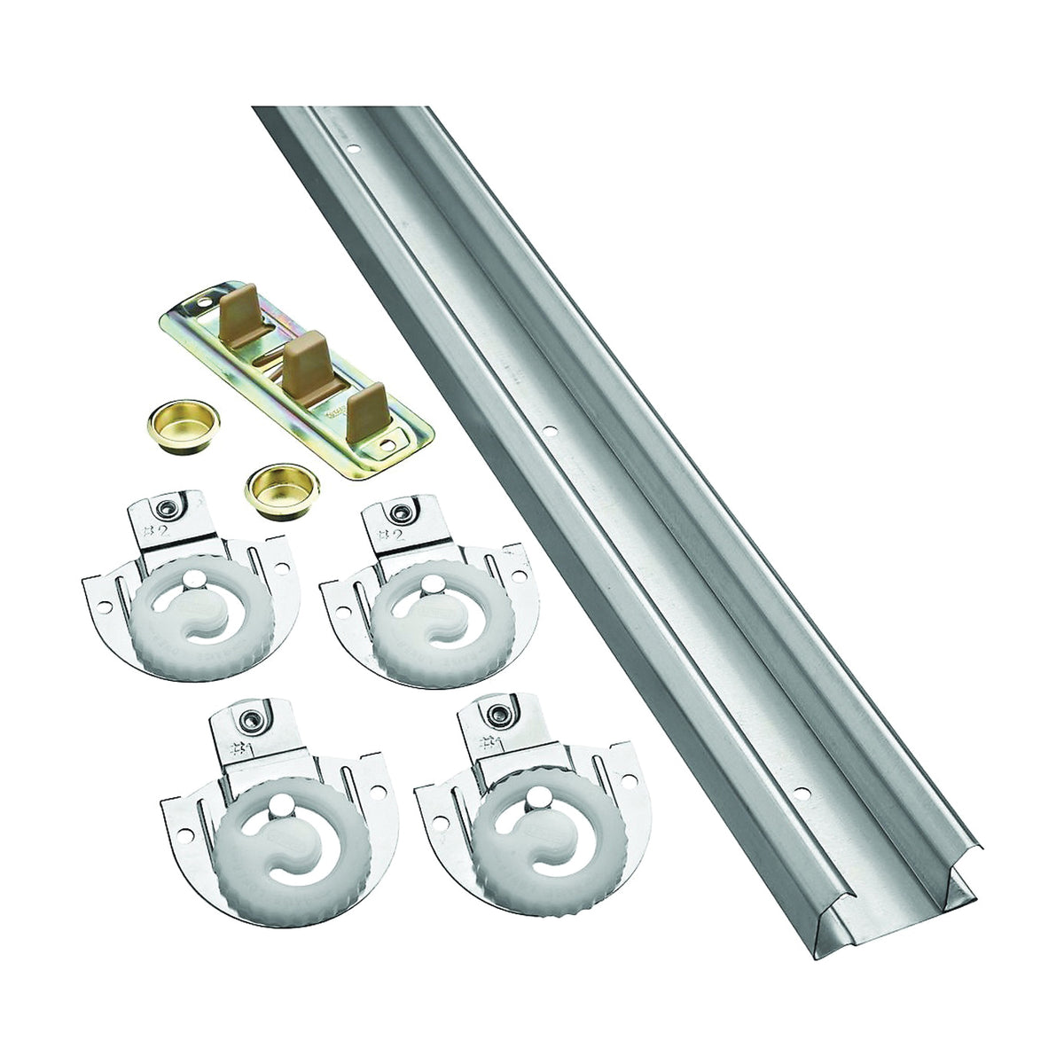 National Hardware N343-079 By-Passing Door Hardware, Nylon/Steel, Galvanized