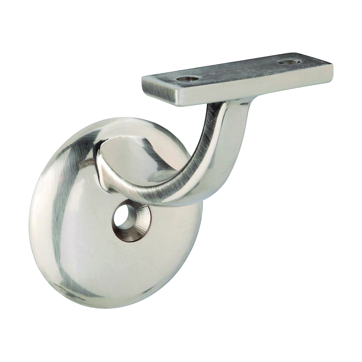National Hardware N332-890 1-Piece Handrail Bracket, 250 lb, Die-Cast Zinc, Pewter