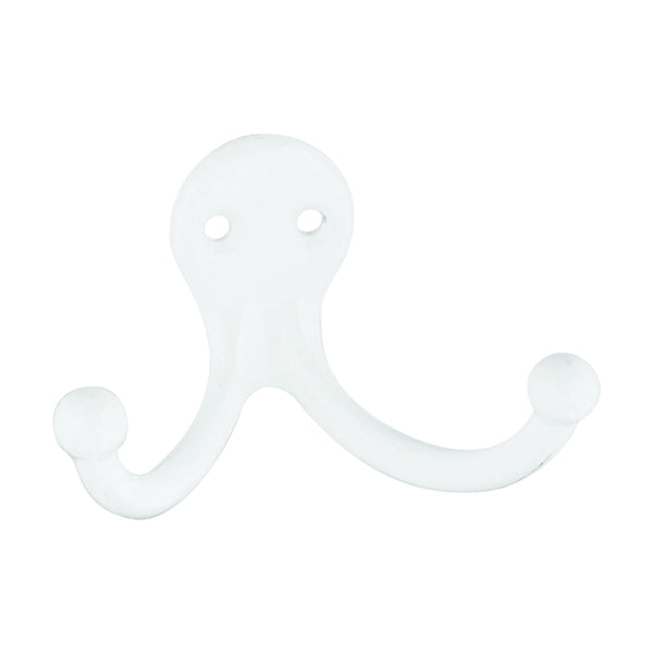 National Hardware MPB163 N327-619 Cloth Hook, 35 lb, 2-Hook, Zinc