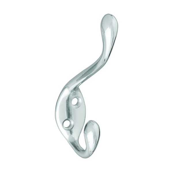 National Hardware MPB167 N327-163 Garment Hook, 35 lb, Zinc, Nickel