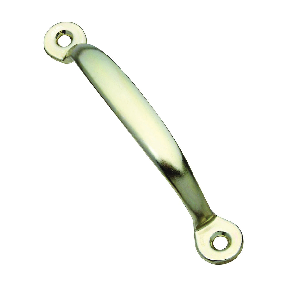 National Hardware N243-881 Door Pull, 4-3/4 in H, Steel, Brass