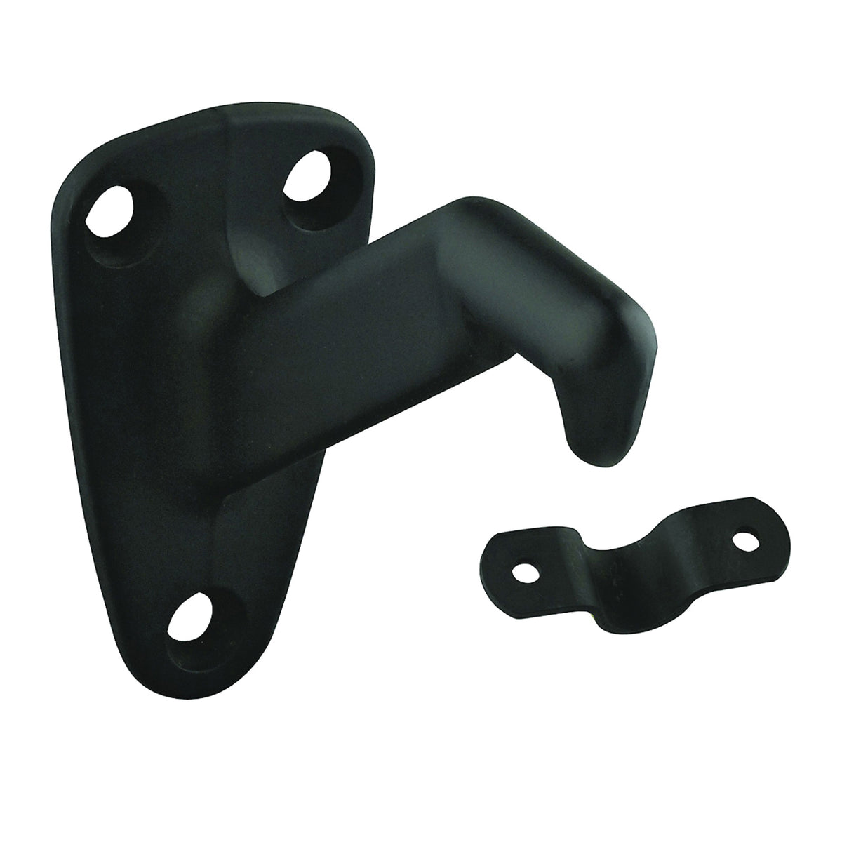 National Hardware N330-738 Handrail Bracket with Strap, 250 lb, Die-Cast Zinc, Oil-Rubbed Bronze