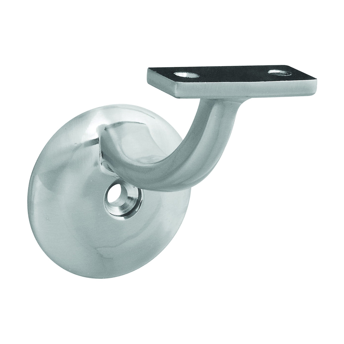 National Hardware N332-825 1-Piece Handrail Bracket, 250 lb, Zinc, Satin Nickel