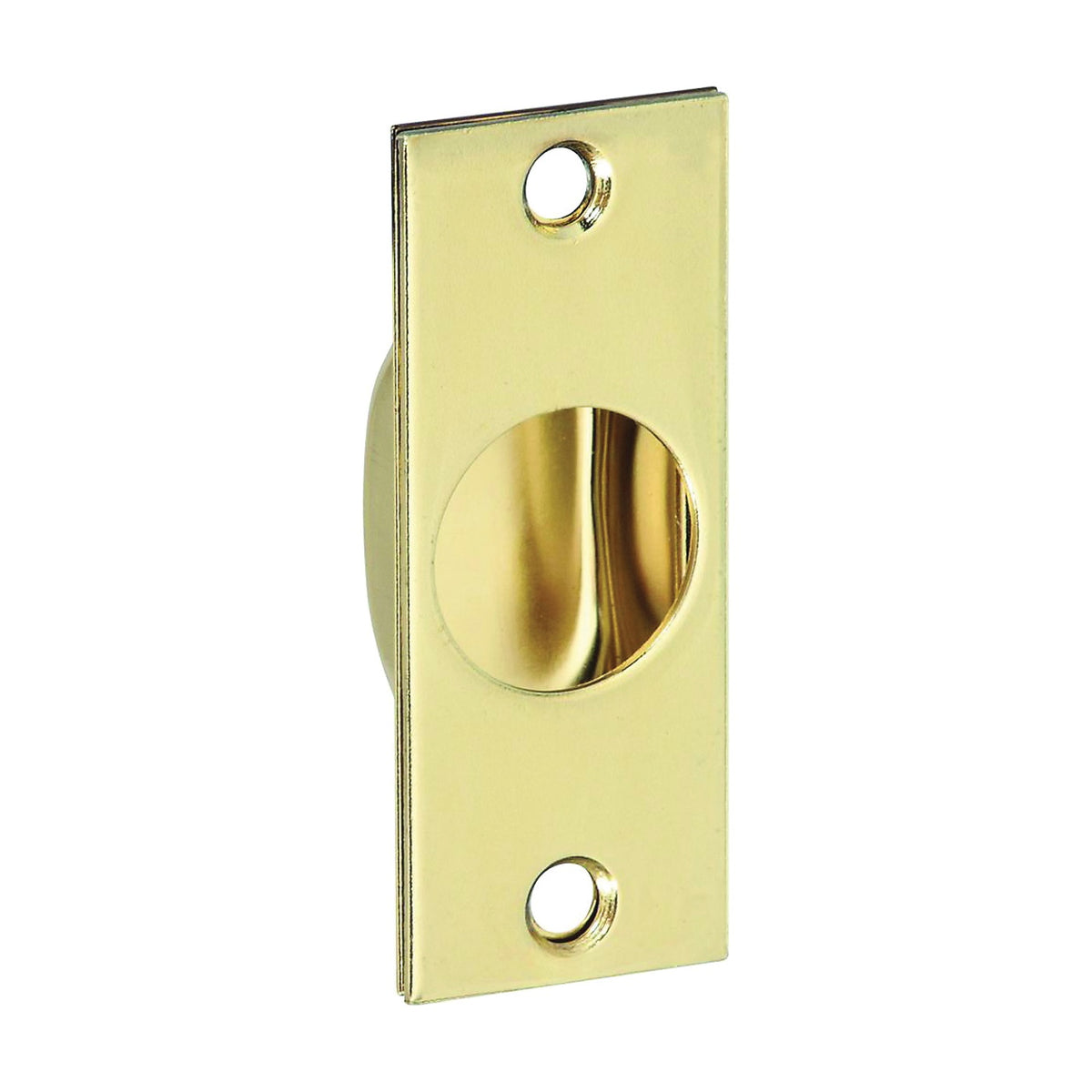 National Hardware N115-907 Door Edge Pull, 0.93 in W, 0.62 in D, Steel, Brass