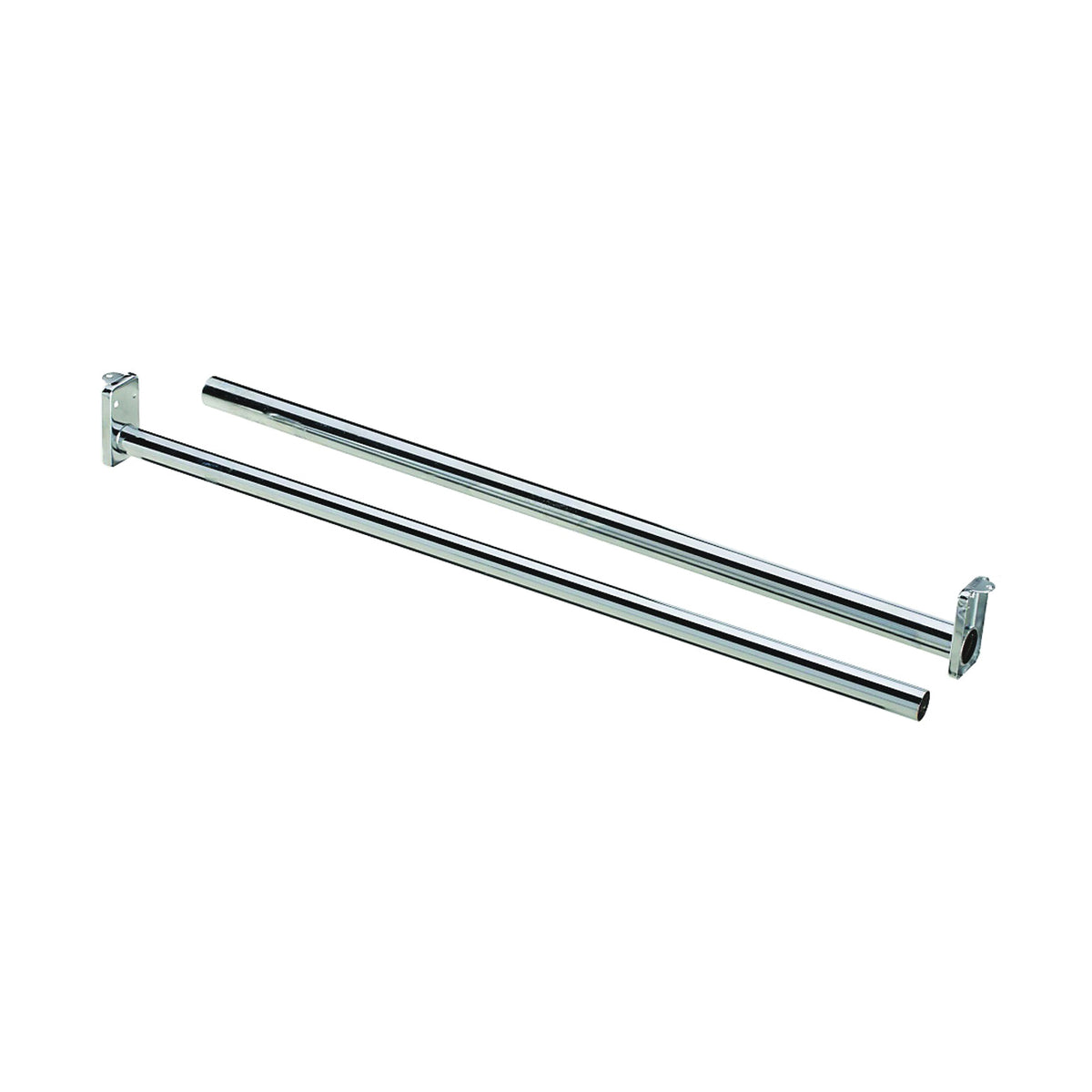 National Hardware DPV209 N338319 Closet Rod, 30 to 48 in L, Steel, Bright