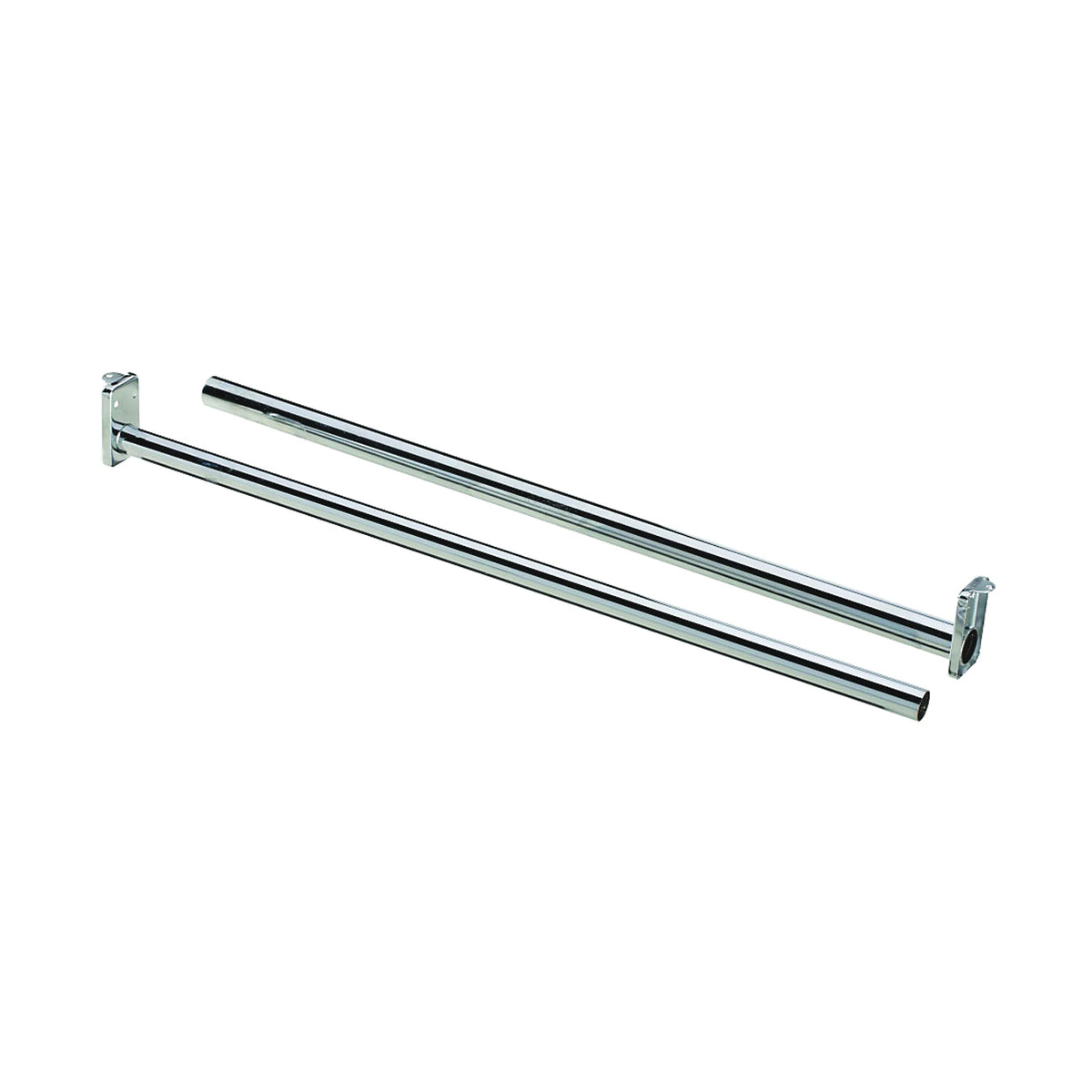 National Hardware DPV209 N338-335 Closet Rod, 72 to 120 in L, Steel, Bright