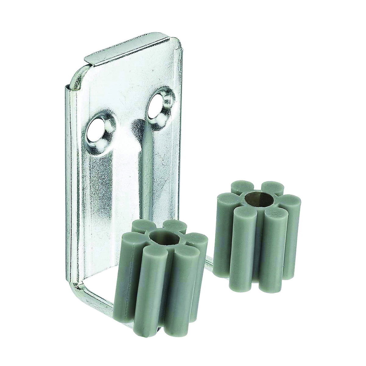 National Hardware V2214 N112-018 Broom Clip, 5 lb, Screw Mounting, Steel, Zinc