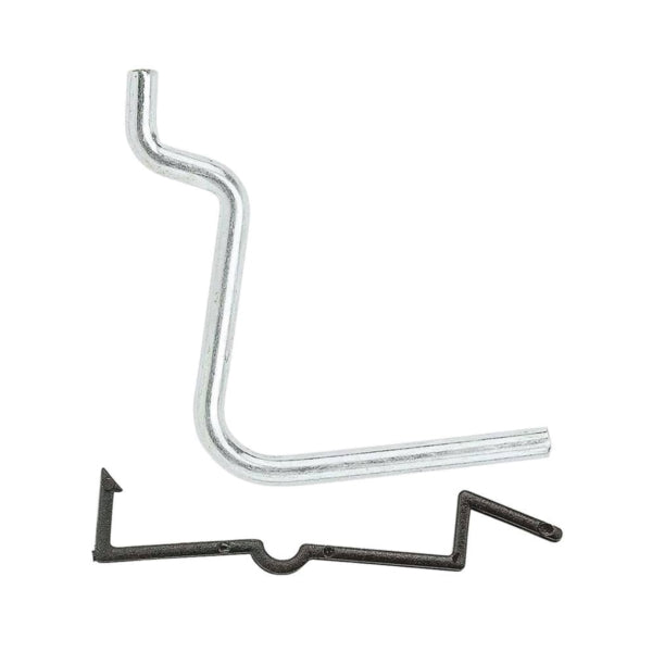 National Hardware N180-003 Peg Hook, 1-1/2 in, 1/8, 1/4 in Opening, Steel, Zinc