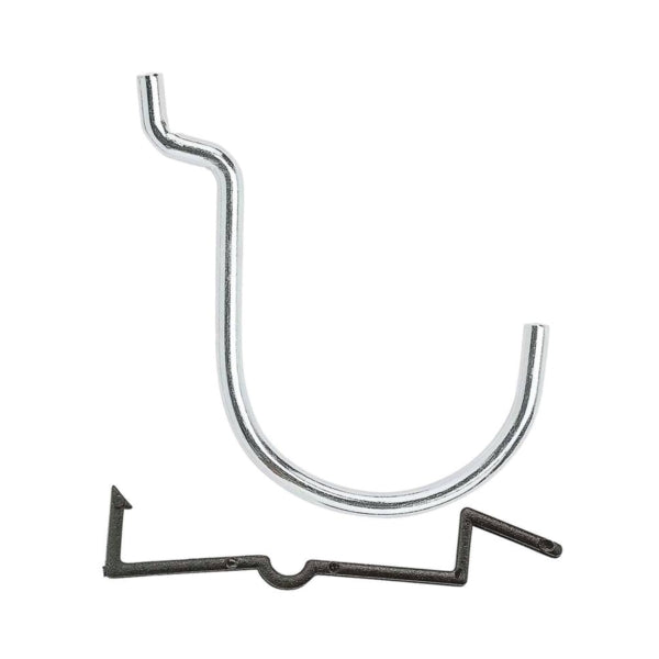 National Hardware N180-025 Peg Hook, 1-1/2 in, 1/8, 1/4 in Opening, Steel, Zinc