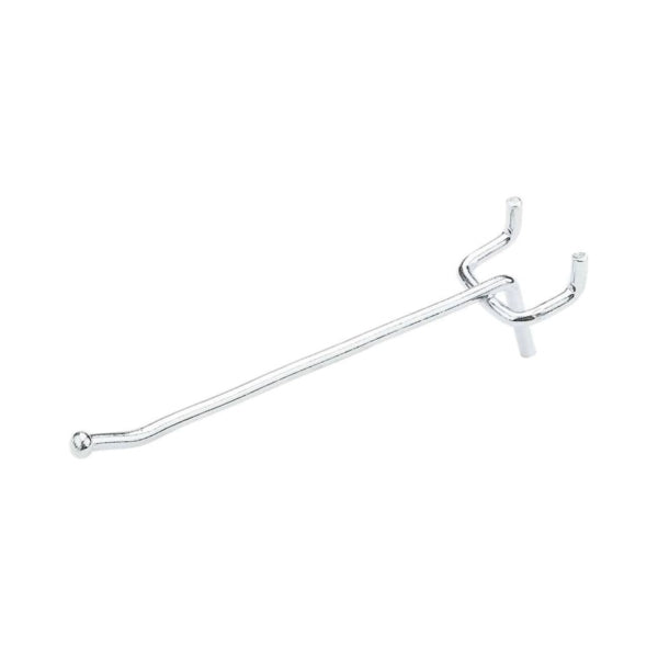 National Hardware N180-011 Peg Hook, 4 in, 1/8, 1/4 in Opening, Steel, Zinc