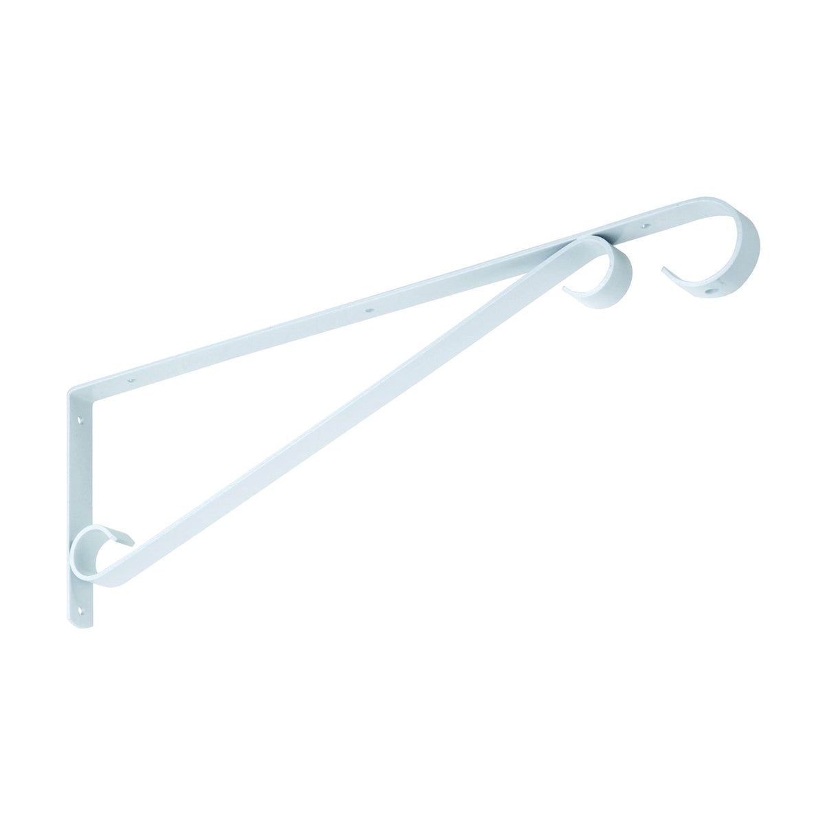 National Hardware V2656 Series N274-639 Plant Bracket/Sign Holder, 15 in L, Steel, White