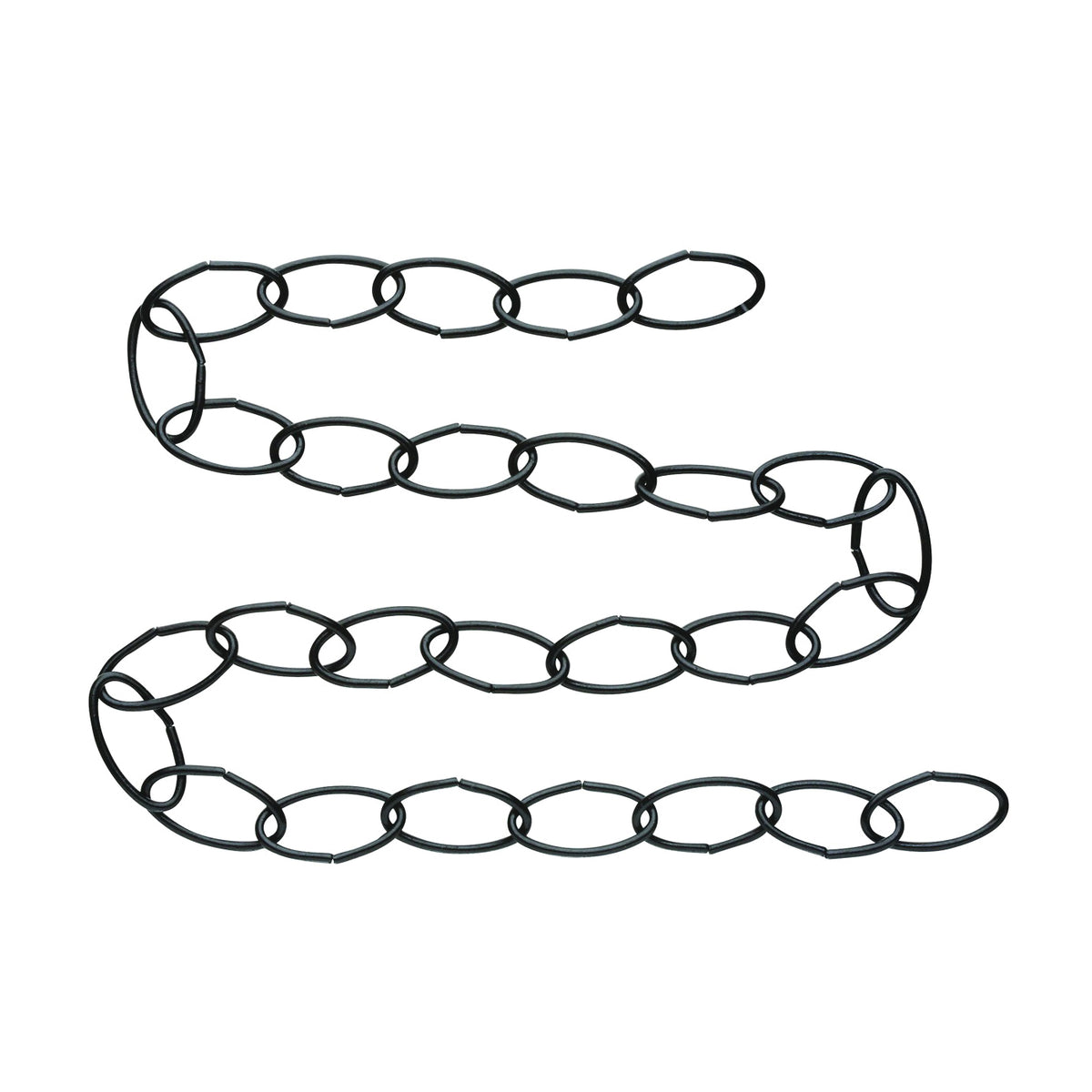 National Hardware V2662 Series N274-993 Extension Chain, 36 in L, Steel, Black