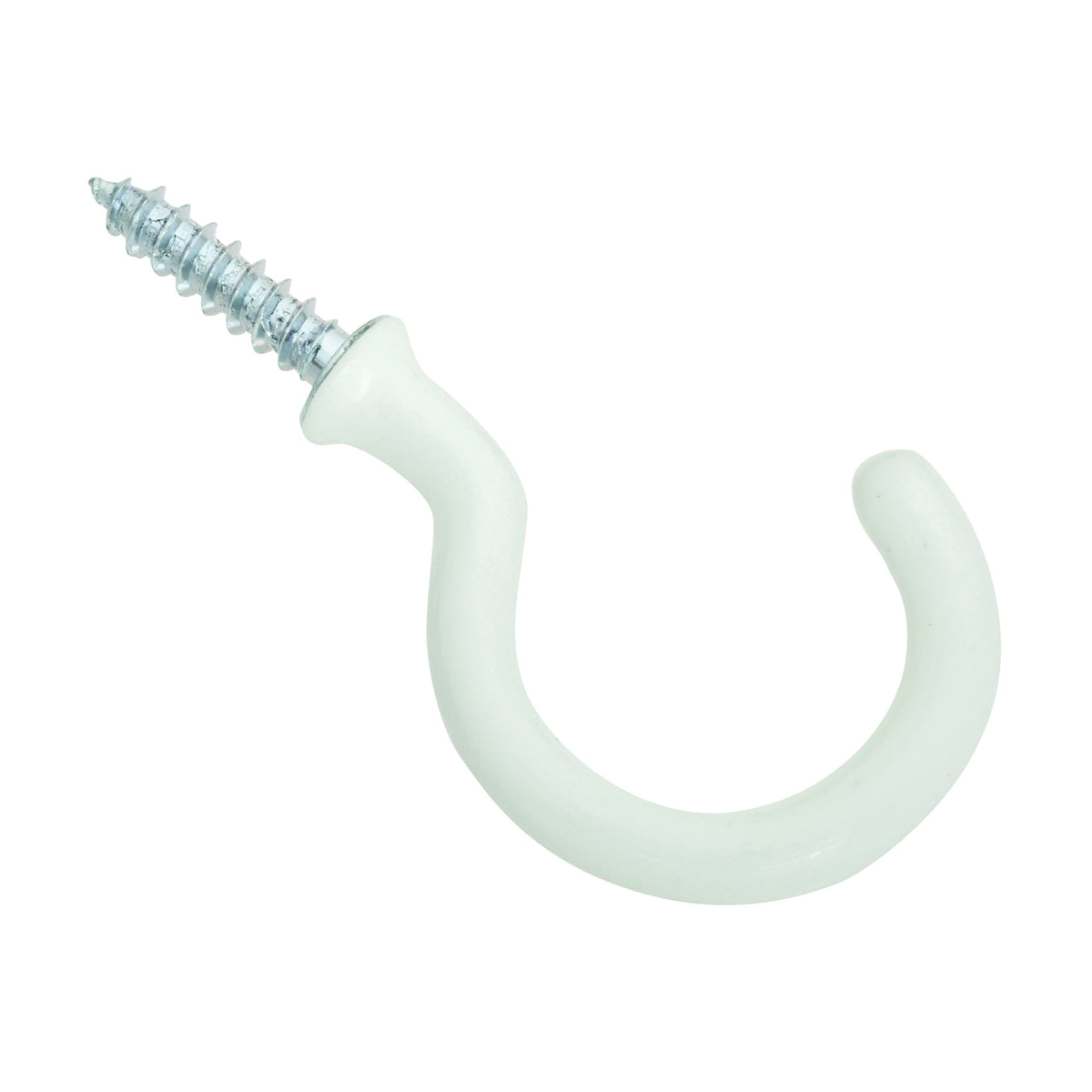 National Hardware V2667 Series N274-951 Outdoor Hook, 1-1/2 in L, Steel, White
