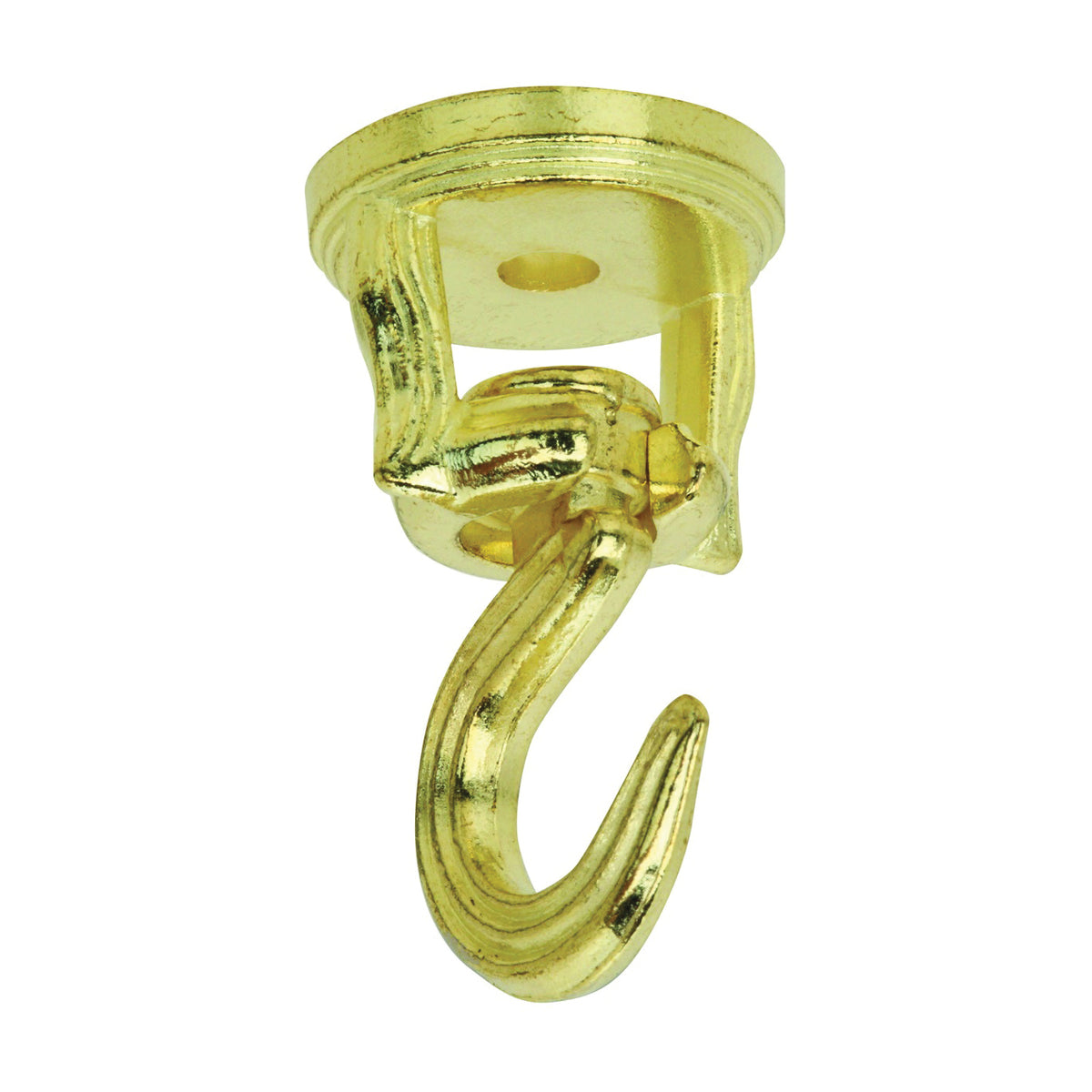 National Hardware V2673 Series N274-902 Swivel Swag Hook, 2 in L, Brass