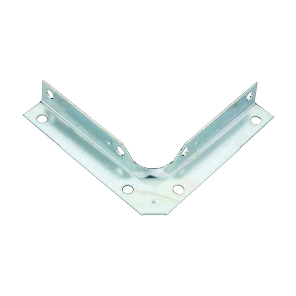 National Hardware V114 Series N245-415 Corner Brace, 4 in L, 5/8 in W, 4 in H, Steel, Zinc, 0.04 Thick Material