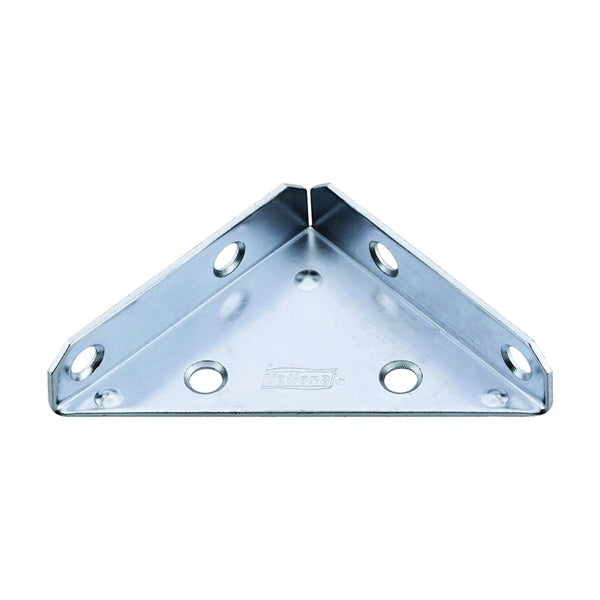 National Hardware V124 Series N337-683 Corner Brace, 3 in L, Steel, Zinc