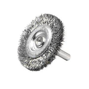 Weiler 36416 Wire Wheel Brush, 4 in Dia, 1/4 in Arbor/Shank