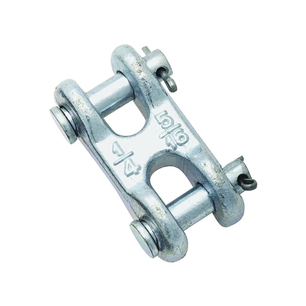 National Hardware 3248BC Series N240-879 Clevis Link, 1/4 x 5/16 in Trade, 3900 lb Working Load, 43 Grade, Steel, Zinc