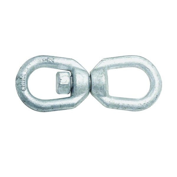 National Hardware 3252BC Series N241-117 Chain Swivel, 1/2 in Trade, 3600 lb Working Load, Steel, Galvanized