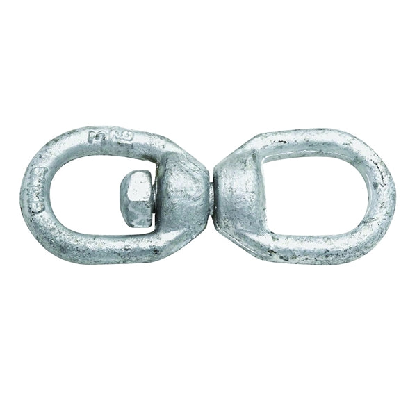 National Hardware 3252BC Series N247-775 Chain Swivel, 3/16 in Trade, 700 lb Working Load, Steel, Galvanized