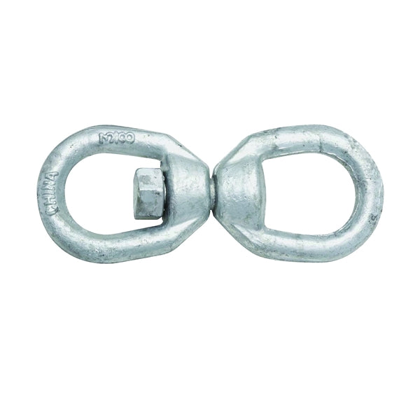 National Hardware 3252BC Series N241-109 Chain Swivel, 3/8 in Trade, 2200 lb Working Load, Steel, Galvanized