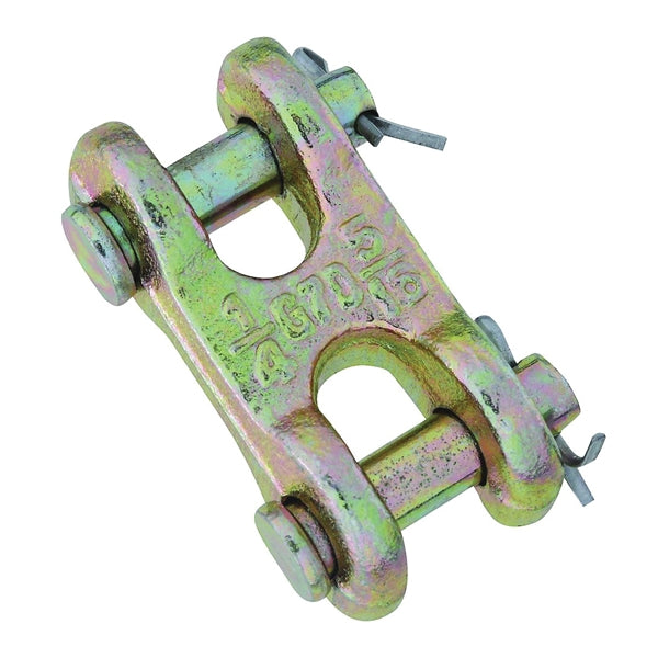 National Hardware 3248BC Series N282-137 Clevis Link, 3/8 in Trade, 6600 lb Working Load, 70 Grade, Steel, Yellow Chrome