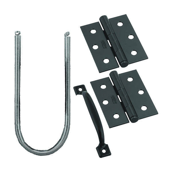 National Hardware V90 Series N107-409 Set, Steel, Black