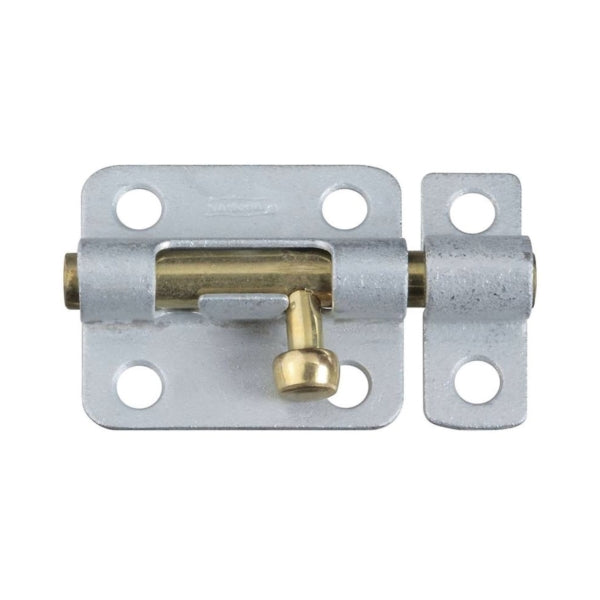 National Hardware N151-878 Barrel Bolt, 0.32 in Dia Bolt Head, 3 in L Bolt, Galvanized