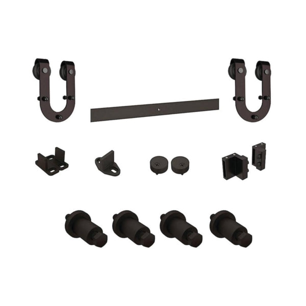National Hardware N186-964 Decorative Sliding Door Hardware, Steel, Oil-Rubbed Bronze
