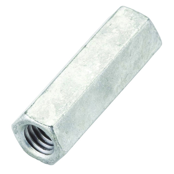 National Hardware 4013BC Series N182-684 Coupling Nut, UNC Thread, 3/8-16 Thread, Galvanized