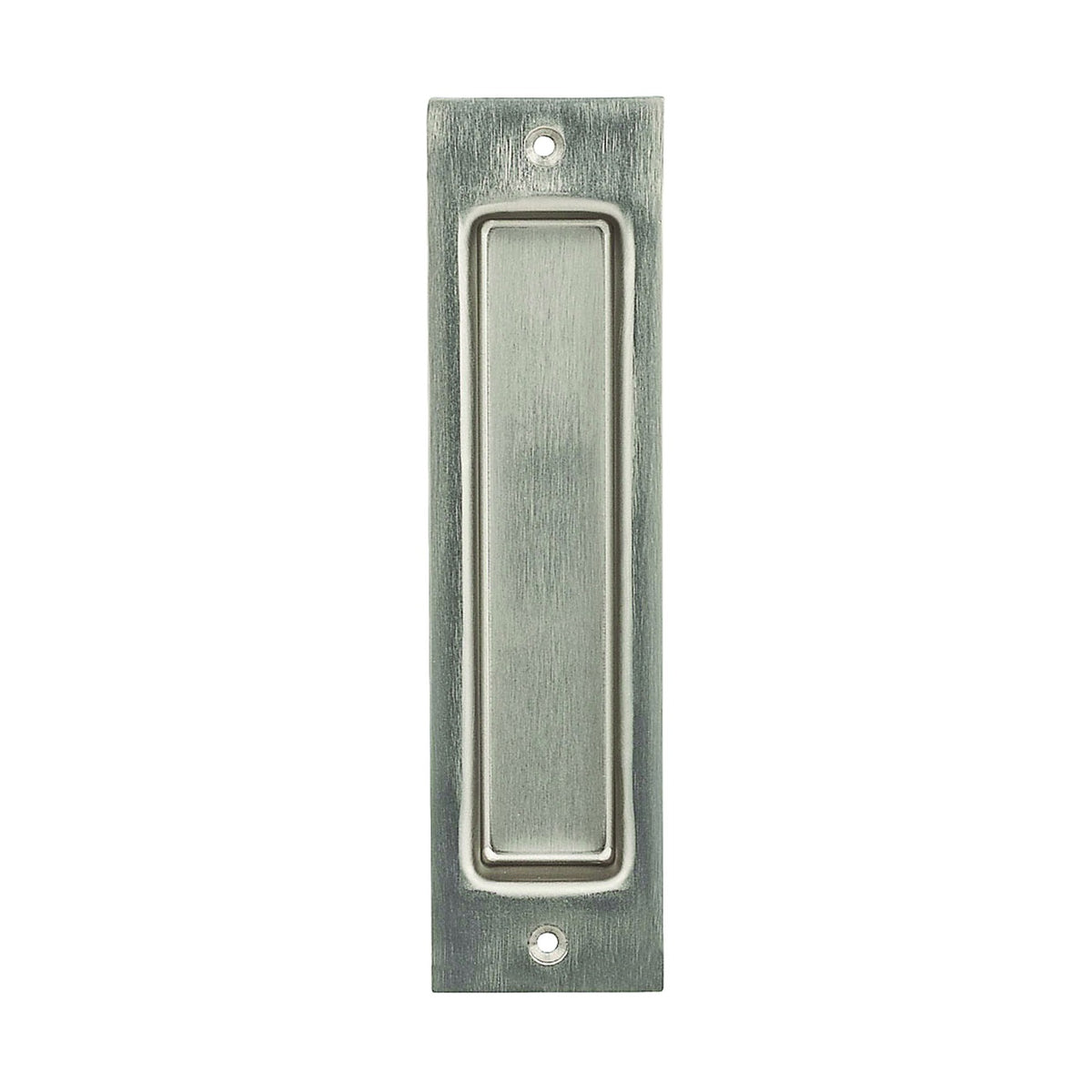 National Hardware N187-024 Door Pull, 2-1/16 in W, 9/32 in D, 8 in H, Steel, Satin Nickel