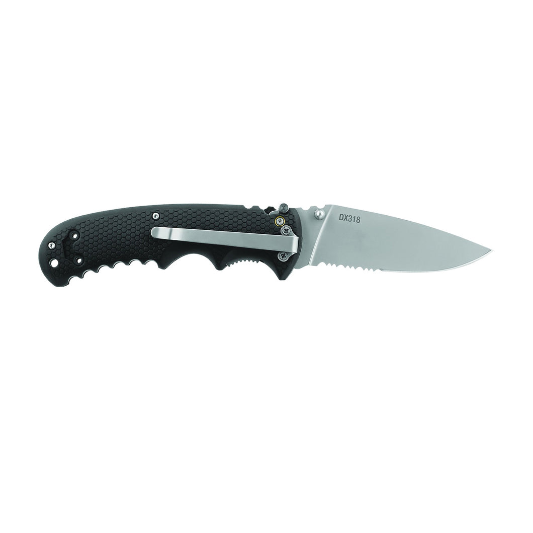 Coast 21484 Folding Knife, 3-3/4 in L Blade, 7Cr17 Stainless Steel Blade, Rubber-Grip Handle