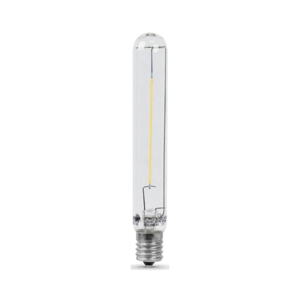 Feit Electric BPT61/2/SU/LED LED Lamp, Linear, T6-1/2 Lamp, 25 W Equivalent, E17 Lamp Base, Clear, Warm White Light