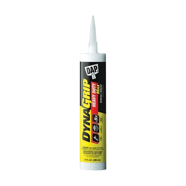 DAP DYNAGRIP 27511 Construction Adhesive, White, 9 oz Cartridge