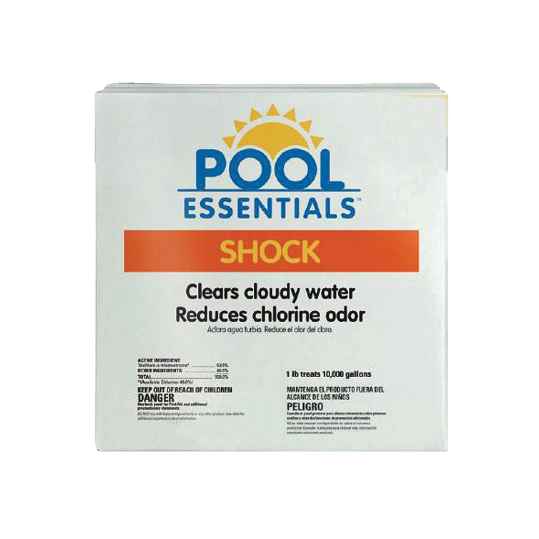 BIOLAB 25036ESS Pool Chemical, 1 lb Bag, Granular, Chlorine, White