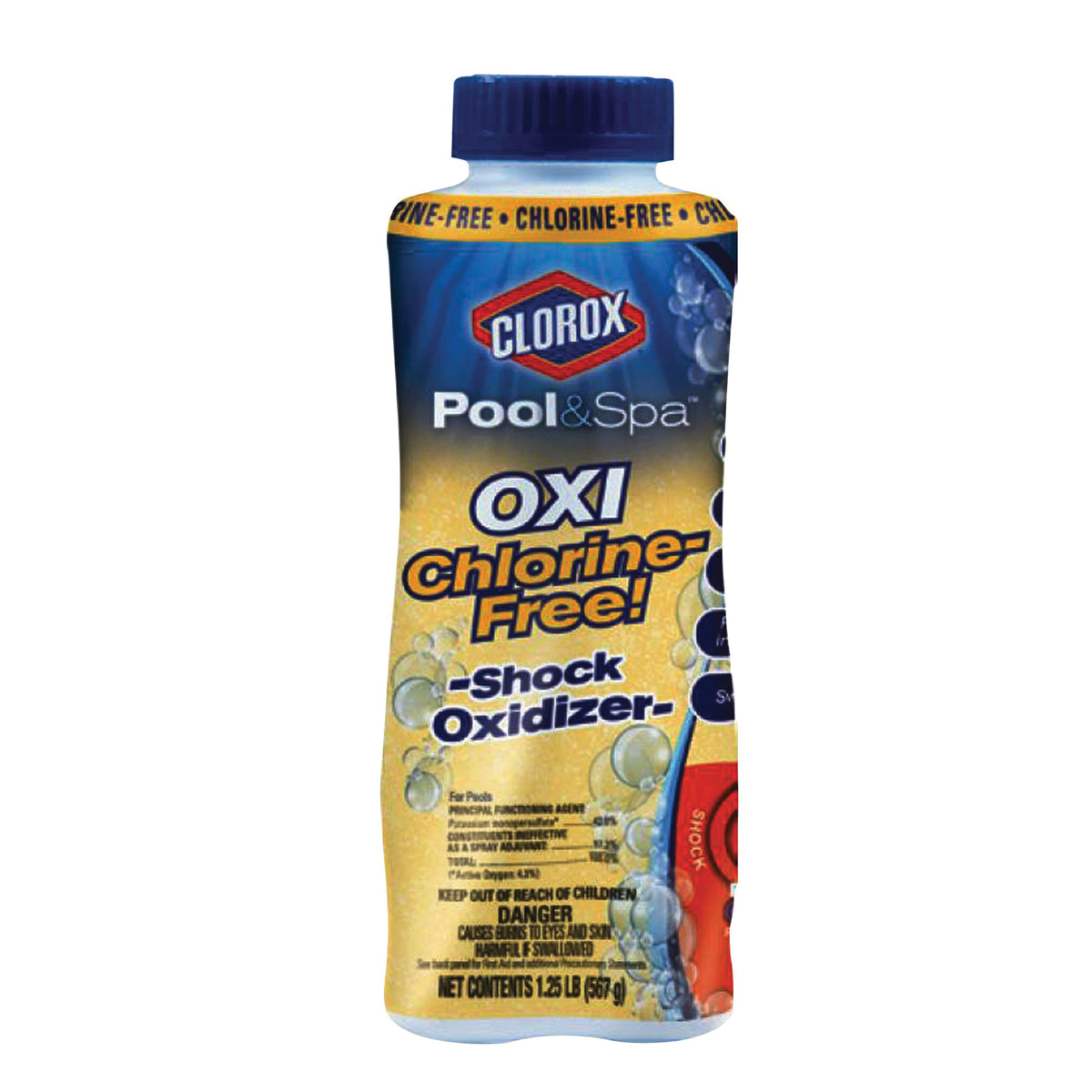 Clorox 34124CLX Shock Oxidizer, 1.25 lb Bottle, Granular, White