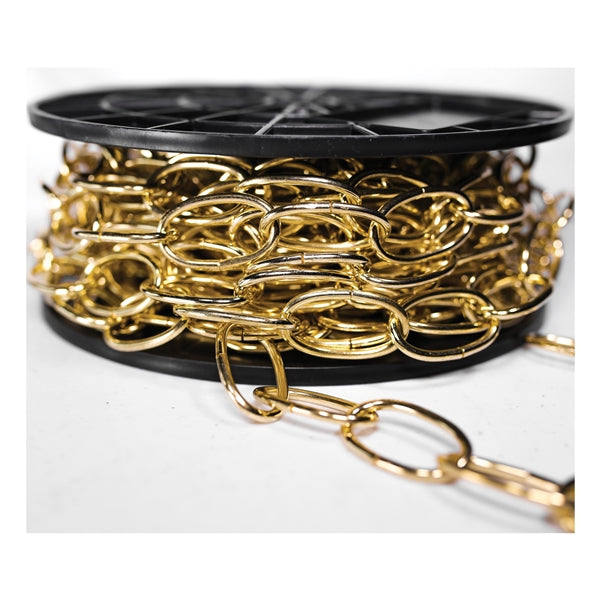 BARON 2200 Decorator Chain, #10, 40 ft L, Brass