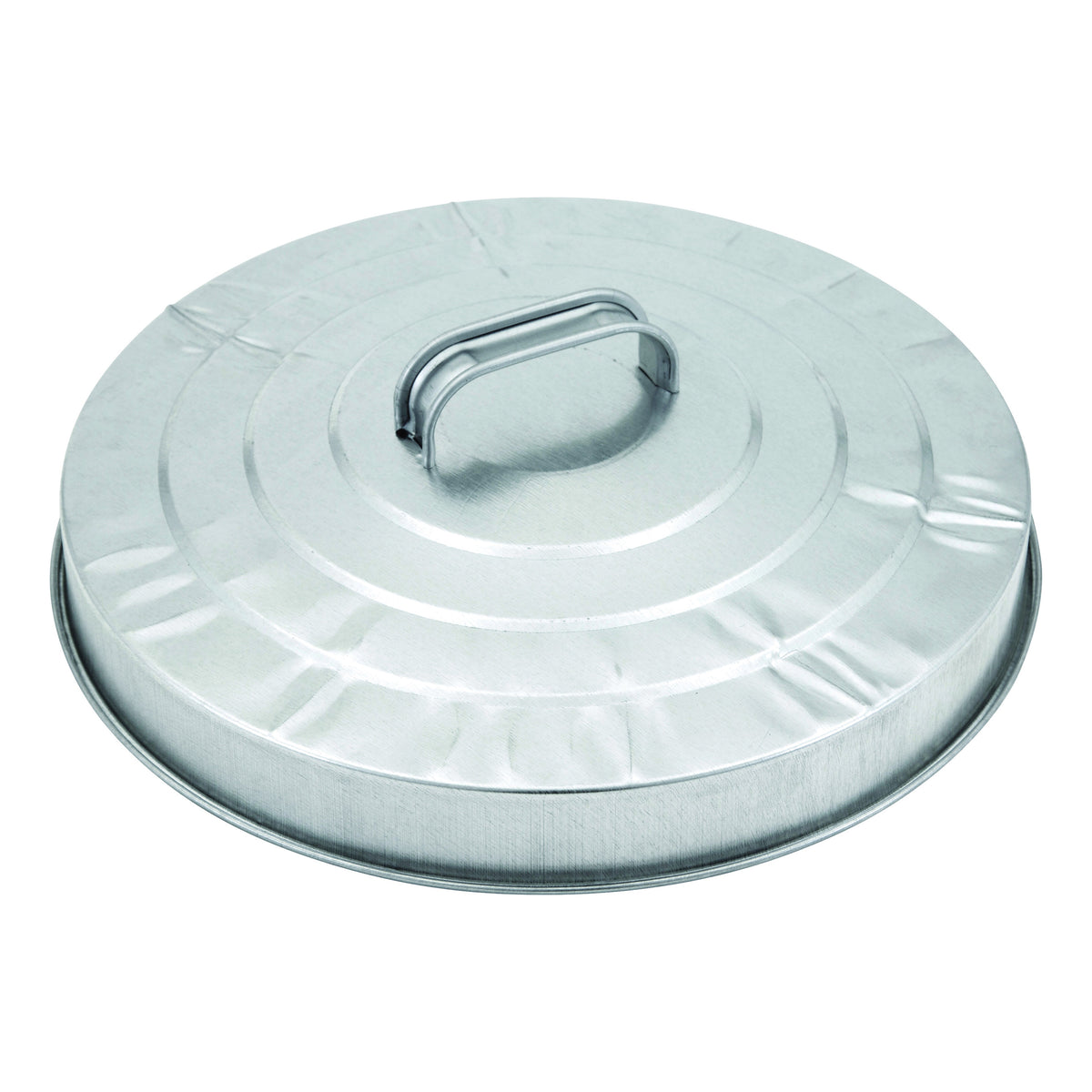 Behrens 38111 Trash Can Lid, Galvanized Steel, Silver, For: 20 gal Cans