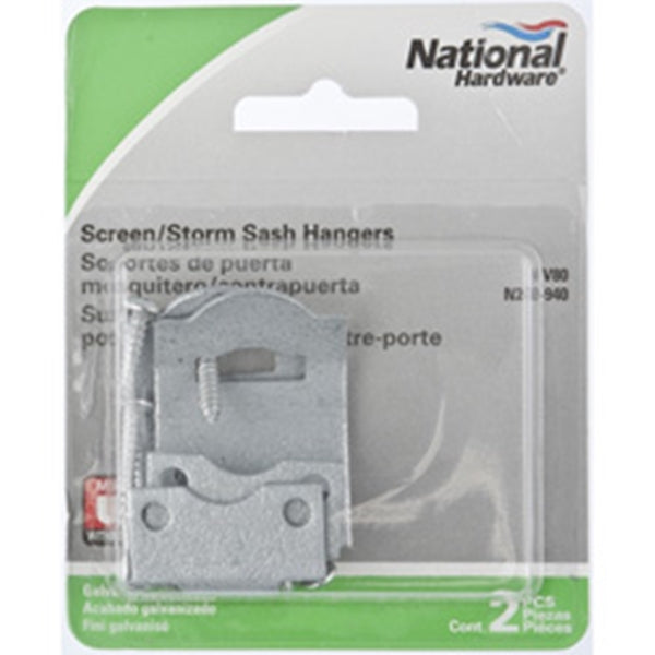 National Hardware V80 Series N247-940 Screen and Storm Sash Hanger, Galvanized Steel