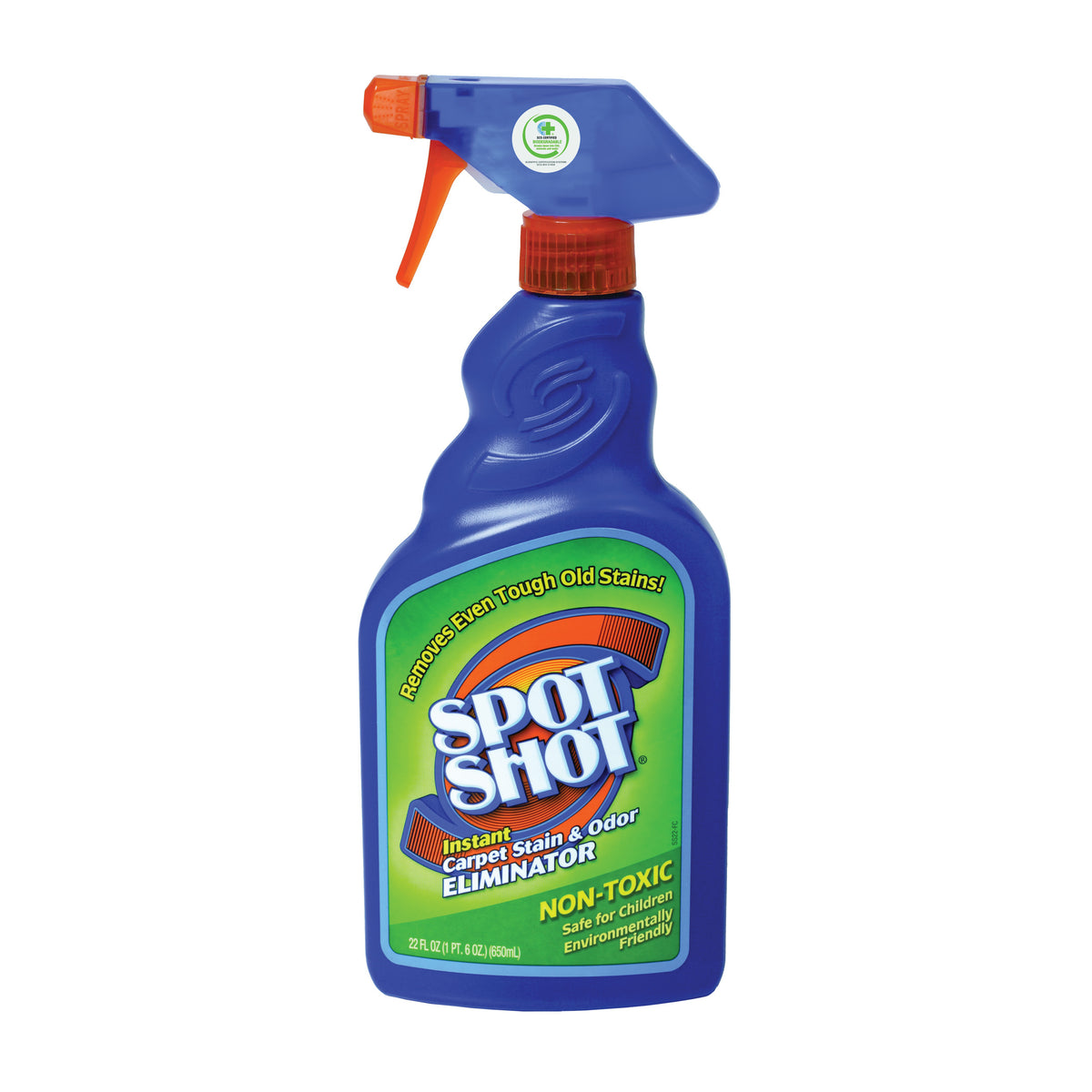 Spot Shot 009716 Carpet Stain and Odor Eliminator, 22 oz Bottle, Liquid, Pleasant, Clear