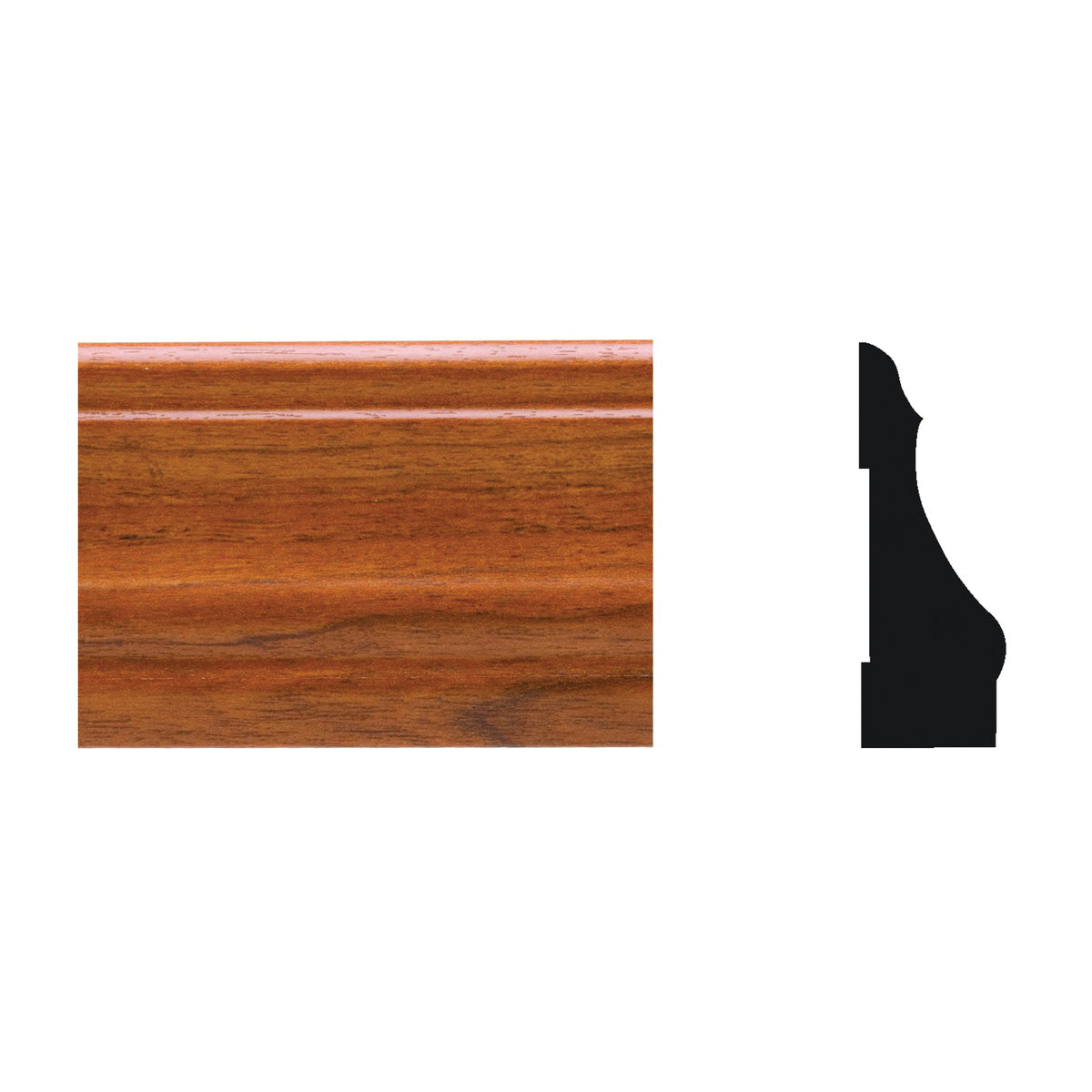 Royal 5074295 Interior Colonial Case Moulding, 7 ft L, 9/16 in W, Cellular PVC, Gunstock, Woodgrain